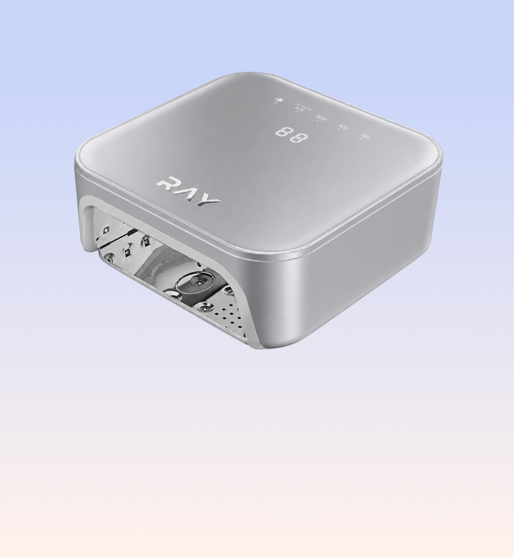 Лампа для сушки ногтей RAY Basic 2.0 (Базовая), серебро